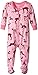 Hatley Baby-Girls Infant Footed Coverall -Soft Deers Sleepsuit, Pink, 9-12 Months (Manufacturer Size:6-12 Months)