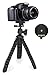 Price comparison product image MyGadget Flexible Universal Tripod for Camera with Quick Release Plate - Octopus Style Outdoor Holder Stand for Nikon Canon Sony, Go Pro, Camcorder - Black