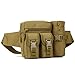 Nylon Camo Waist Pack Bag Fanny Packs Waterproof Hip Belt Bag Pouch for Hiking Climbing Outdoor Bumbag - brown RS.1690.00