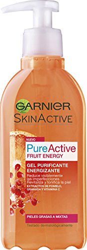 Garnier Skin Active Fruit Energy Gel Purificante Energizante para Pieles Grasas y Mixtas - 200 ml