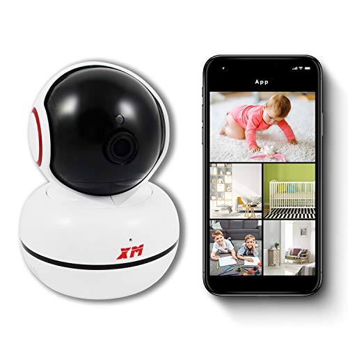 Ca?mara de vigilancia wifi interior. Ca?mara vigilancia bebe? con visio?n nocturna. Ca?mara IP. Compatible con Android e IOS. Ca?mara wifi HD 1080p. Ca?mara wifi inala?mbrica con audio bidireccional.