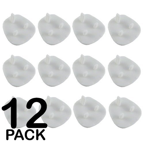 NEW - Pack of 12 White Socket Covers - Child Safety Plug Covers - Easy to Fit - ON SALE