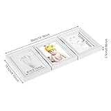 Handabdruck Baby Fußabdruck Bilderrahmen Baby Abdruck Geschenk für Neugeborene Andenken des Rahmen - 6