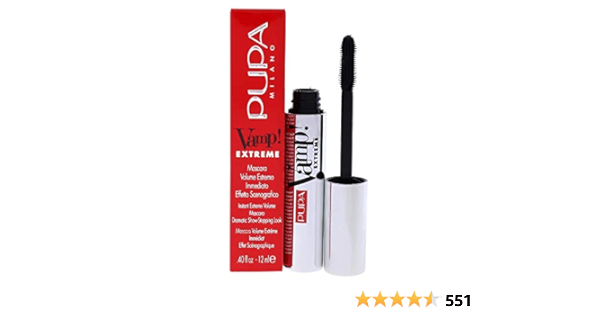 Pupa Milano Vamp Mascara Extreme 010 Extra Noir Pour Femme 0 4 Oz 11 83 Ml Amazon Fr Beaute Et Parfum