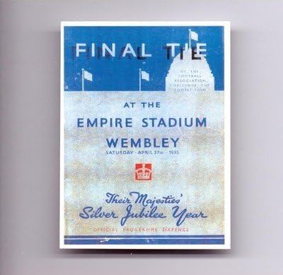 FA Cup Final 1935 Programme Cover Sheffield Wednesday West Brom football card
