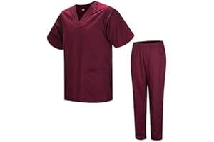 Misemiya - Ensemble Uniformes Unisexe Blouse - Uniforme Médical avec Haut et Pantalon - 817-8312