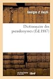 Image de Dictionnaire des pseudonymes
