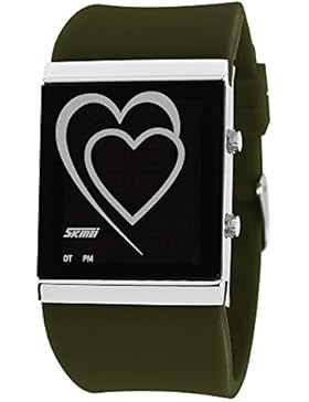 ufengke® kreative herz führte digitalen gelee armbanduhren,paar paar liebhaber romantischer liebe erzählen geschenk...