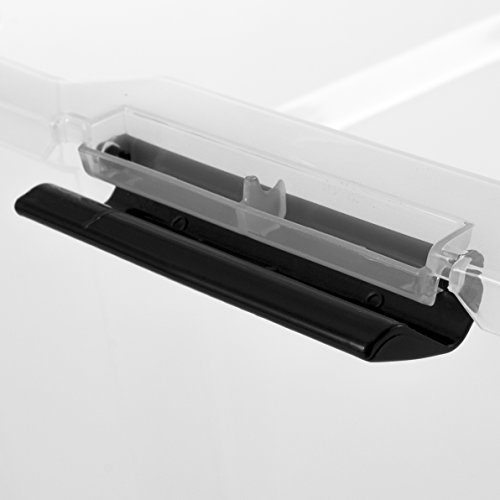 Iris 140065 Aufbewahrungsbox set von 3, Ordnungssystem, Stapelbare mit Handel 30 L, Kunststoffbox mit deckel, transparent - 7