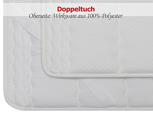 Topper von „Dormisette“ – 1B-Ware – mit kleinen Schönheitsfehlern – für eine ergonomische Schlafposition – Gesamthöhe ca. 2,5 cm – geprüft nach Öko-Tex Standard 100 – made in Germany – 2 Größen, 90 x 200 cm - 6
