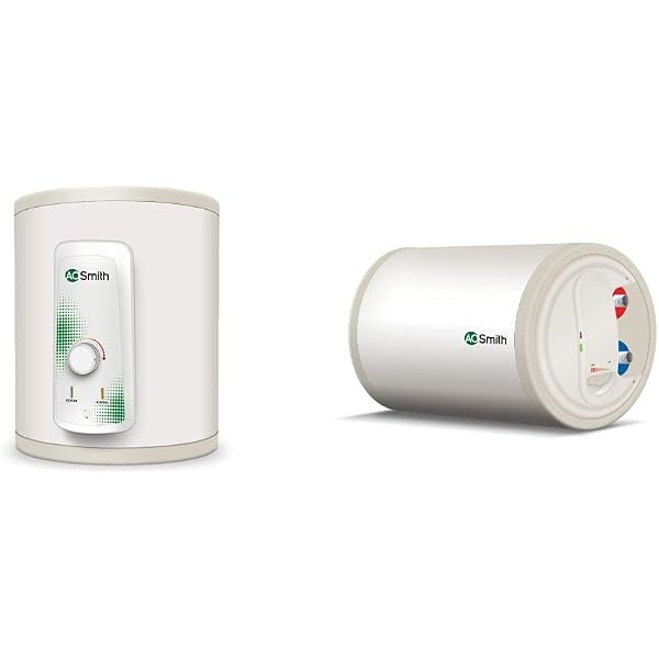 Buy AO Smith HSE-VAS-X-015 Storage 15 Litre Vertical Water Heater (Geyser)  White 5 Star and HAS-X1-015 Storage 15 Litre Horizontal Water Heater (Geyser)  White - 4 Star Online at Low Prices in
