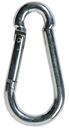 10 Stück SBS® Karabinerhaken 5 x 50mm Einfacher Karabiner Edelstahl DIN 5299 - 3