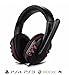 Produktbild antilatech Gaming Headset für Playstation (PS4/PS3), Xbox 360 Konsolen, PC und Mac – verkabelt, Over-Ear, Stereo, tiefen Bass, Surround Sound, Noise Cancelling Kopfhörer mit Mikrofon und Unabhängige Chat und Spiel Lautstärkeregler – Ideal für Gaming Enthusiasten
