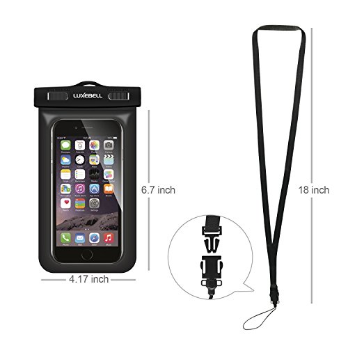 Luxebell® Wasserdichte Kamera Float Handschlaufe Armtrageschlaufe Schwimm-Armschlaufe für Ihre Unterwasserkamera Iphone Gopro VTech Kidizoom Action Cam Handy Marine-Fernglas Camcorder (2 Stück) (Gelb+Tasche) - 4