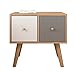 Produktbild Kitrack Nachttisch Mit 2 Schubladen Schlafzimmer TischstäNder MöBel Holz Modern