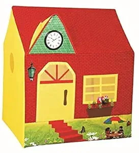 XIZOEN Jumbo Size Foldable Tent House for Boys Girls Extremely Light Weight Water Proof Play Tent for 3 Year Old Kids Boys Girls (Country House)