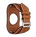 Produktbild Weekendy Für Fitbit Versa Smartwatch Ersatz Band-Bands Leder Stil Ersatzband Soft Einstellbare Armbänder Für Fitbit Versa Smartwatch ( Farbe : Brown )