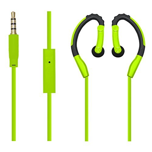 Besign SP01 Sport Auricolari In Ear Stereo Auricolari, In Microfono Incorporato, Remoto Controllo Per iPhone, iPad, Smartphone, Tablet, ecc (Verde)
