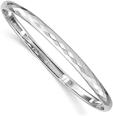 925 Sterling Silver 5mm Round Patterned Bangle Bracelet Cuff Expandable Stackable Slip On Fine Jewellery For Women Gifts For Her