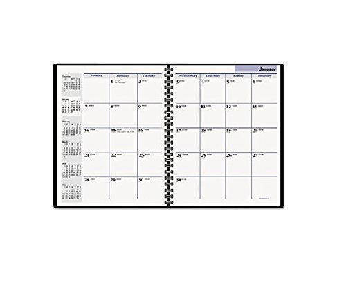 Preisvergleich Produktbild DayMinder Monthly Planner, 6 7 / 8 x 8 3 / 4, Black, 2016 by DayMinder