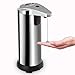Produktbild Automatischer Seifenspender , Opamoo Sensor Seifenspender Seifen Dispenser aus Edelstahl Badezimmer Spender Berührungsloser Flüssigseifenspender für Küche und Bad Desinfektionsmittel Shampoo Emulsion , 210ml