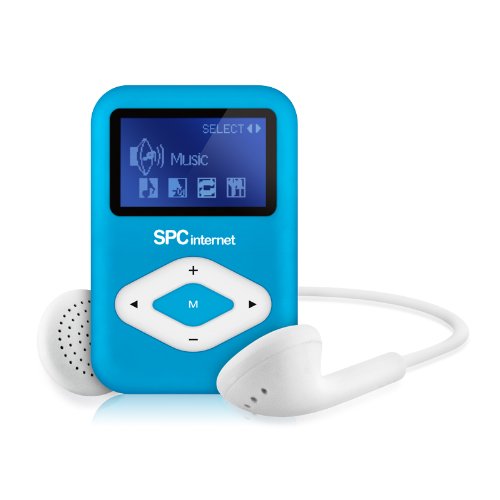 Spcinternet 8434A - Reproductor de MP3, radio FM, batería de litio, color azul