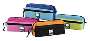 Trousses Viquel Teknik 22 Cm - 3 Compartiments Polyester - Coloris Aléatoire Fun (rose, Turquoise, Violet...)