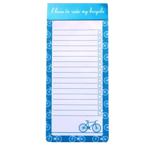 Download Things to Do Magnetic Notepad Ruled - Bicycle Design - 100 sheets per pad - Size 230mm x 102mm