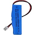 KP Original 14500 3.7v 1000mAh Rechargeable Battery (with Connector) for Bluetooth, Speaker, Headset, Robotics,DIY Projects 1000 mah