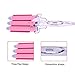 Surker Professional Hairstyle Tools Hair Barrels Curler Titanium Curling Iron Curling Wand Ceramic Curler Hair Styler Hot Hair Curling Roller (pink)