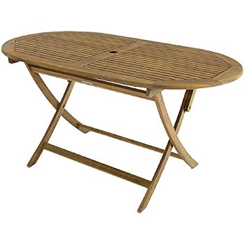Folding Wooden Garden Table Outdoor Patio Furniture Drop Leaf Extending Dining Strong Acacia Wood Extended Style Deck Backyard Picnic Kitchen Oval Unit Large Sturdy Legs Conservatory Seater Room Dining Tables