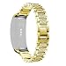Produktbild Glowjoy für Samsung Gear Fit 2/ Gear Fit 2 Pro Watch Uhrenband,22MM Metallarmband Armband Edelstahl Uhrenarmband Smart Watch Ersatz Strap Metall Ersatzband für Frauen Mann (Gold )