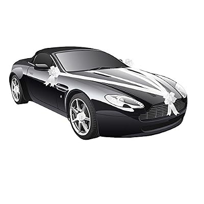 Chaks Kit Déco Voiture 5 pièces, Blanc