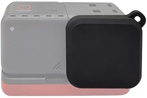 TOPIKY T opiky Tapa Protectora de Lente, cámara Ligera portátil Tapa Protectora de Tapa de Lente Accesorio de fotografía para Insta 360 One R 4K cámara de acción(Negro)