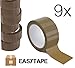 Produktbild 9x Klebeband leise abrollend EASY TAPE Packband 48 mm x 50 Meter lang braun Paketband Paketklebeband Verpackungsband braun für Verpackungen wie Pakete, Paketbandabroller