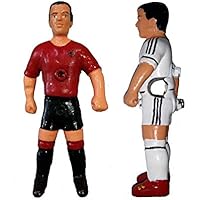 Jugador futbolin nuevo modelo deportín para barra 13 mm. blanco/negro