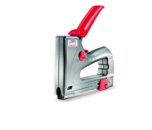 Novus Handtacker J - 19 high performer, Profitacker mit Zink-Druckguss Gehäuse, Nachschlagfunktion, Unterlademechanik mit Sicherheitsentriegelung, Express-Störungsbeseitigung, Schlagkrafteinstellung, Distanzanschlag, Griffverriegelung, Klammersichtfenster und Gurthaken, 030-0386