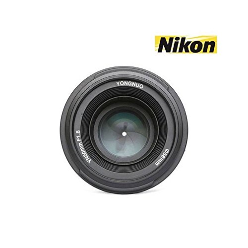 YONGNUO - Objectif Nikon YN50  mm - pour Appareil Photo avec R  flexe num  rique  58  mm f 1 8  AF MF   - Noir