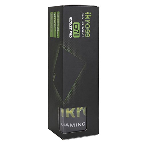 Gaming Mauspad | iKross G71 XXL Gaming Mauspad 35.4 x 11.8 Zoll mit Hohe Qualität Präzise Fläche und Rutschfeste Gummiboden Optimal für Computerspieler, Grafiker, Normaler Benutzer – Schwarz - 8