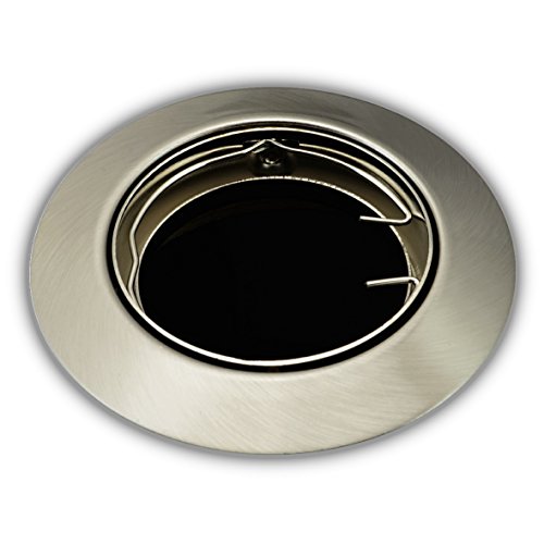 Einbaustrahler 104S-TP Einbaulampe Einbauleuchte Spot Einbauspot GU10 Eisen Gebürstet Einbauspot - 4