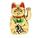 Produktbild B Blesiya Golden Winkekatze Glückskatze Geldkatze Winkende viel Glück Katze - L
