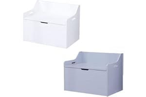 AVC Designs Lounge Bedroom Playroom Nursery Storage Toy Box Chest (White)
