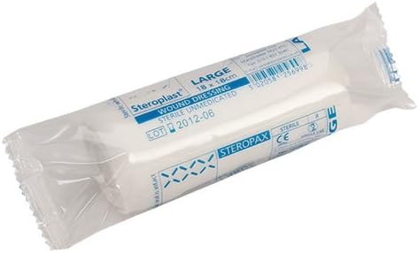 Steropax Standard Dressing (Flowrapped) - Large -18cm x 18cm - (x12)