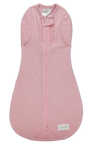 Preisvergleich Produktbild Wechsel-Pucksack Woombie Pinkes Bouquet - idealer Baby-Pucksack zur Entwöhnung - abnehmbare Ärmel - atmungsaktiv (MIT Netzstoff auf Brusthöhe) für große Babys im Alter von 3-6 Monaten mit einem Gewicht von 6,5 bis 9 kg (Convertible Vented Woombie Swaddle)