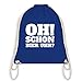 Produktbild Statement Shirts - OH! Schon Bier Uhr - Unisize - Royalblau - WM110 - Turnbeutel & Gym Bag