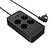 Produktbild dodocool Mehrfachsteckdose, Steckerleiste überspannungsschutz 4 Fach Steckdosen mit 4 USB-Anschlüssen (5V/2,4 A), 2300W Steckdosenadapter mit USB Ladegerät Netzkabel für Smartphones Tablets (Schwarz)