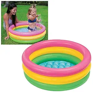 RAWMAX Summer Special 2feet Inflatable Kid Swimming Pool, Bath tub, Water Pool for Kids (Multicolor)