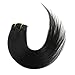Lina Silky Soft Human Hair Women Clip In Straight Extensions Hairs #01 Jet Black