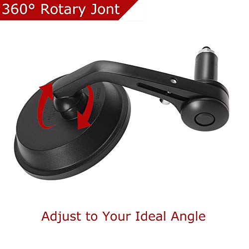 Evermotor Universal Motorrad Runde Rückspiegel Lenkerspiegel Spiegel Set E-Geprüft E-Mark Quad Roller ATV Moped - 5