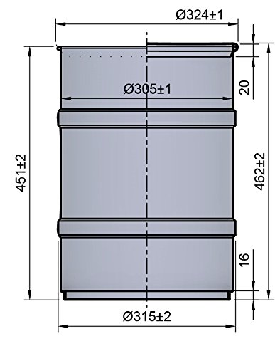 DUST COMMANDER S30 – 30 liter Stahl Bausatz - 3